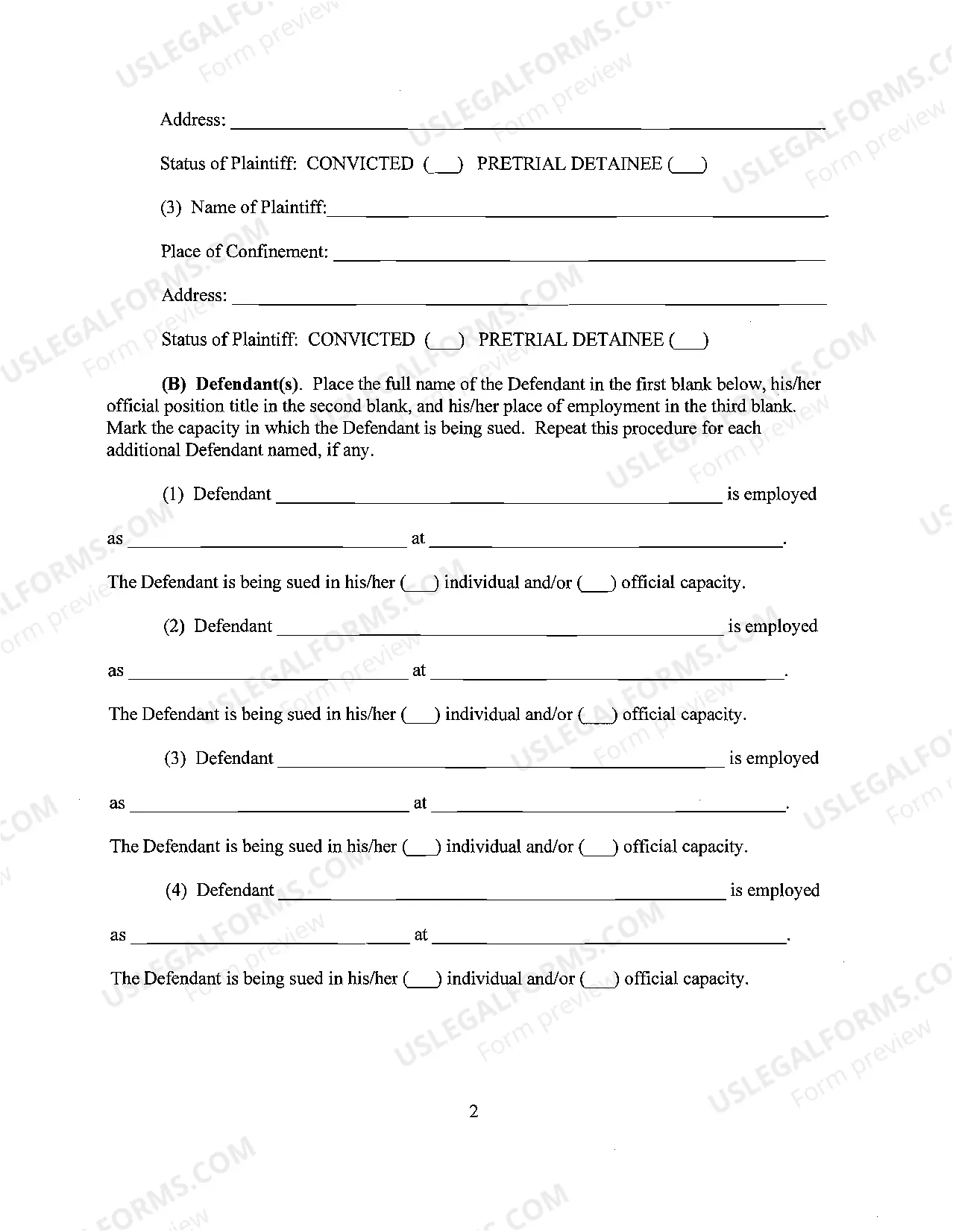 Preview 1983 Prisoner Packet