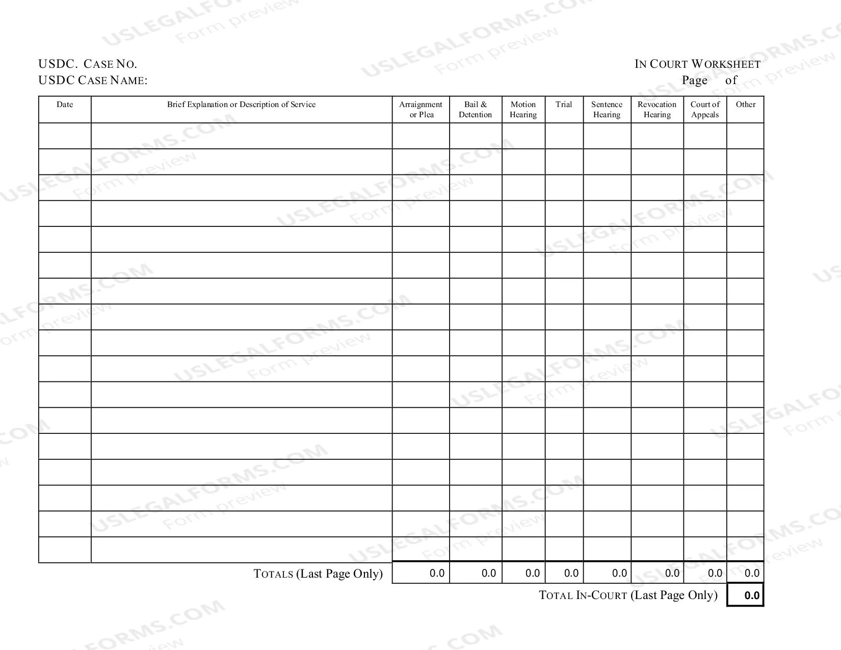 Preview CJA 20-30 In-Court Worksheet