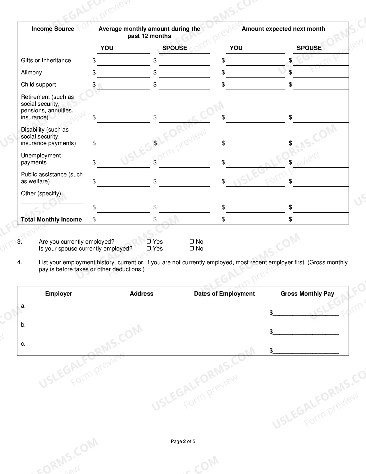Preview Non-Prisoner Application to Proceed Without Prepayment of Fees