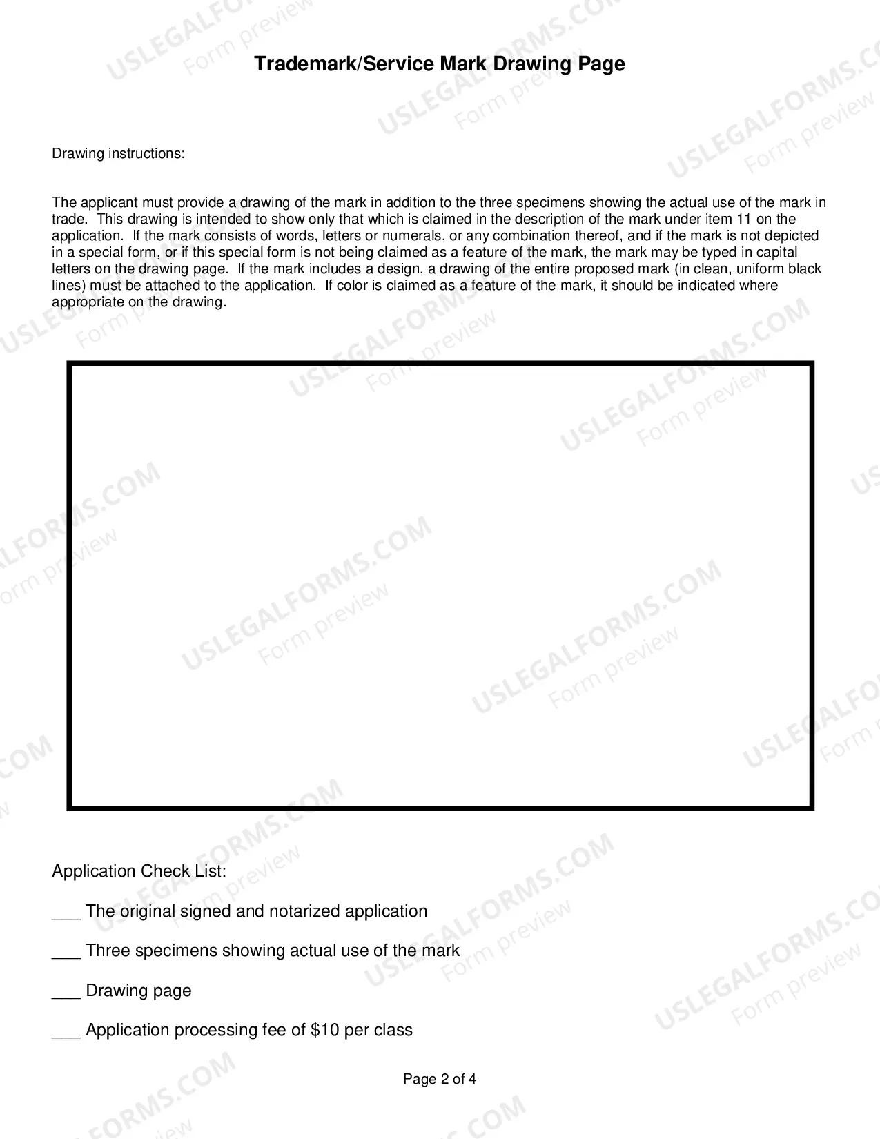 Preview Trademark Or Service Mark Application