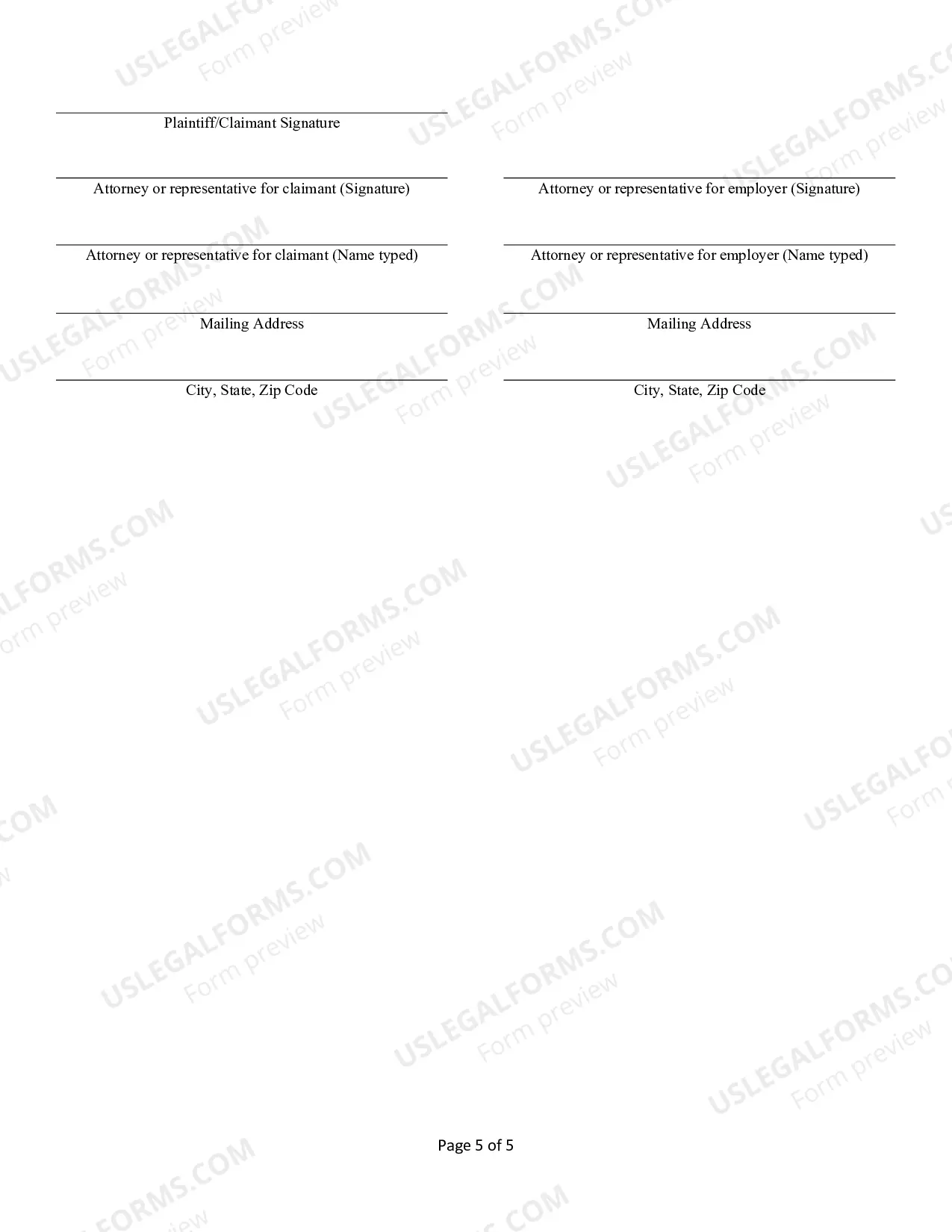 Preview Agreement as to Compensation and Order Approving Settlement - Occupational Disease-Hearing Loss