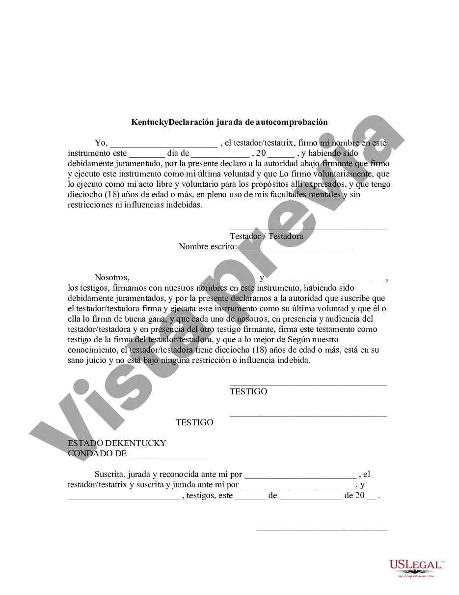 Preview Codicilo al formulario de testamento para enmendar su testamento - Cambios o enmiendas de testamento