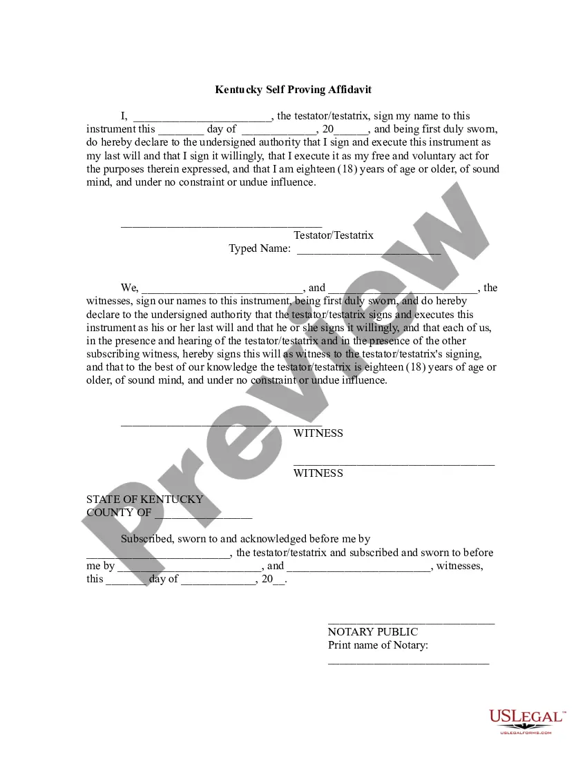 Preview Codicil to Will Form for Amending Your Will - Will Changes or Amendments