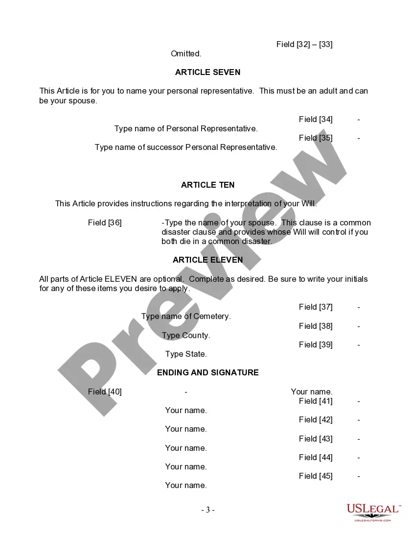 Preview Mutual Wills Package with Last Wills and Testaments for Married Couple with Adult Children