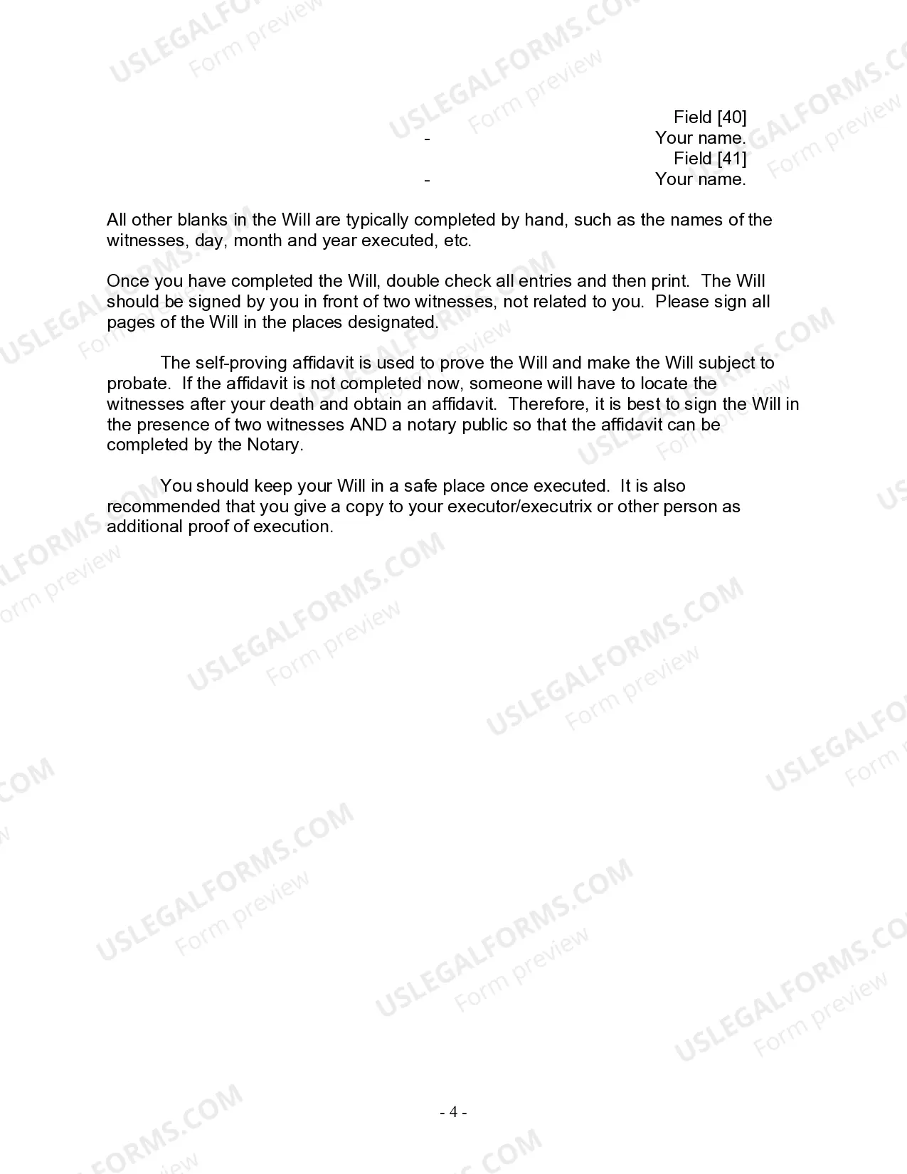 Preview Mutual Wills package with Last Wills and Testaments for Married Couple with No Children