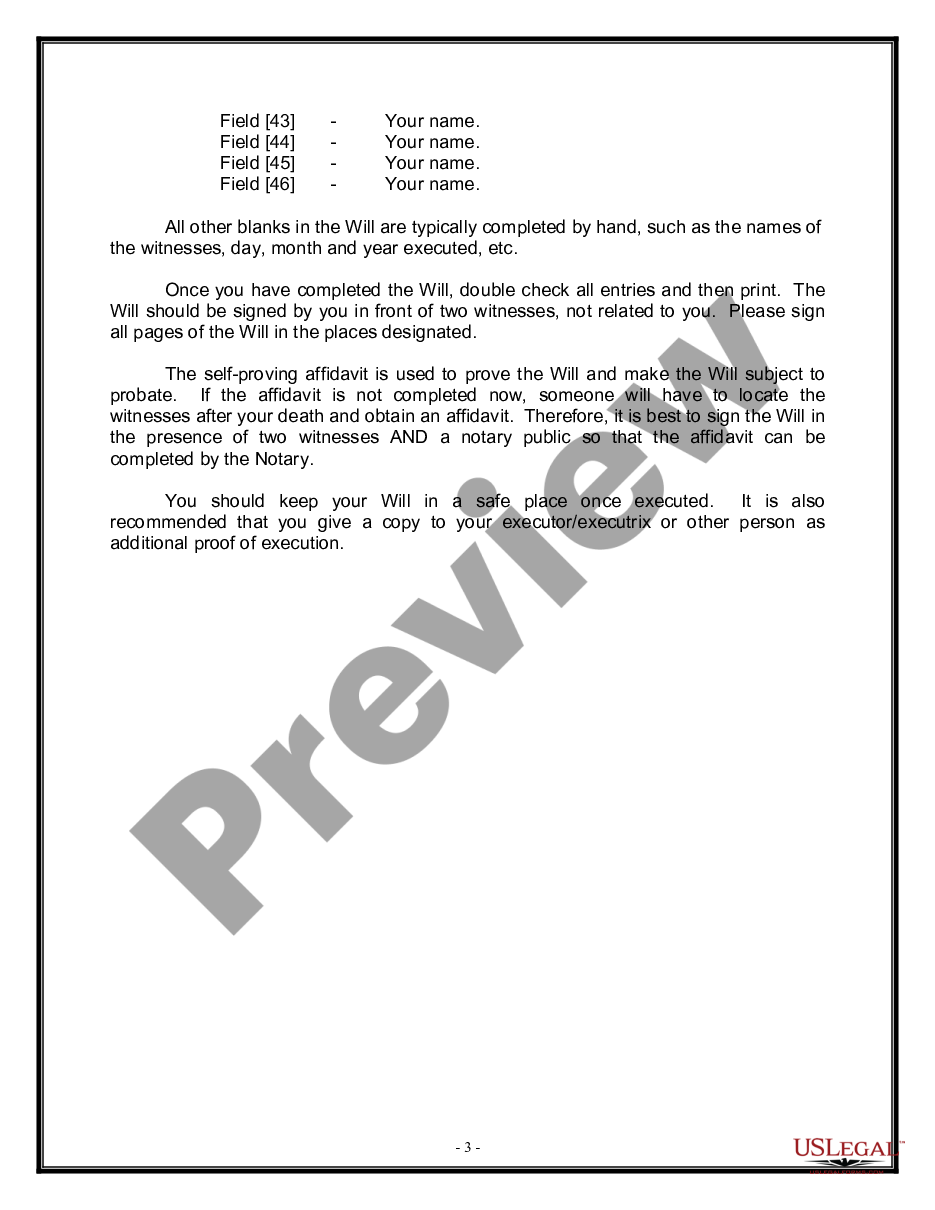 Last Will And Testament Form Printed Envelope Executor Example Sealed Envelope 