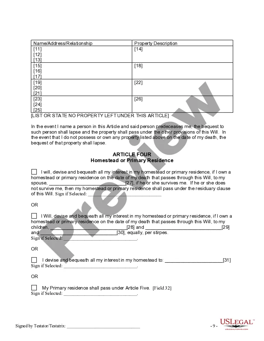 Get Last Will and Testament for other Persons Preview Last Will and Testament for other Persons