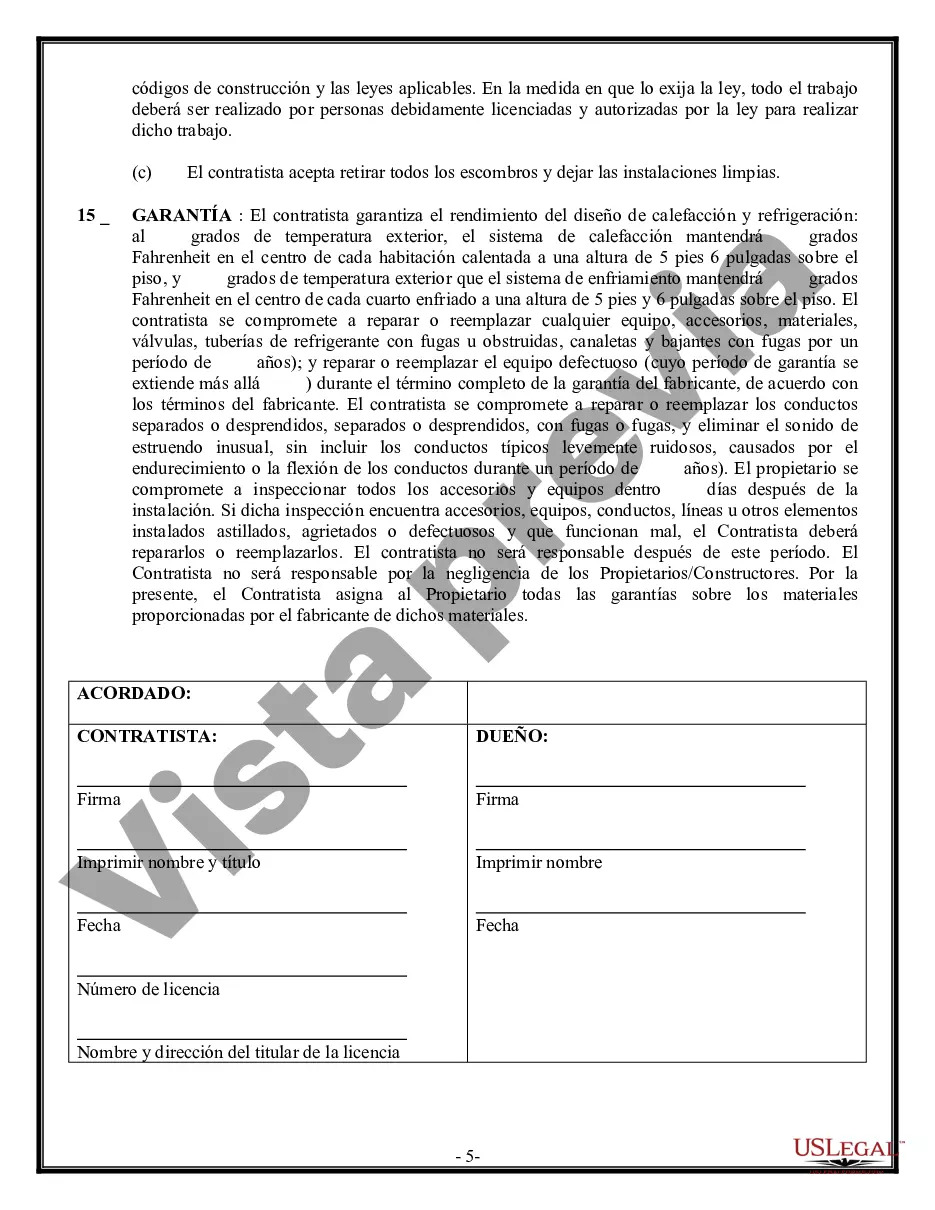 Preview Contrato HVAC para contratista