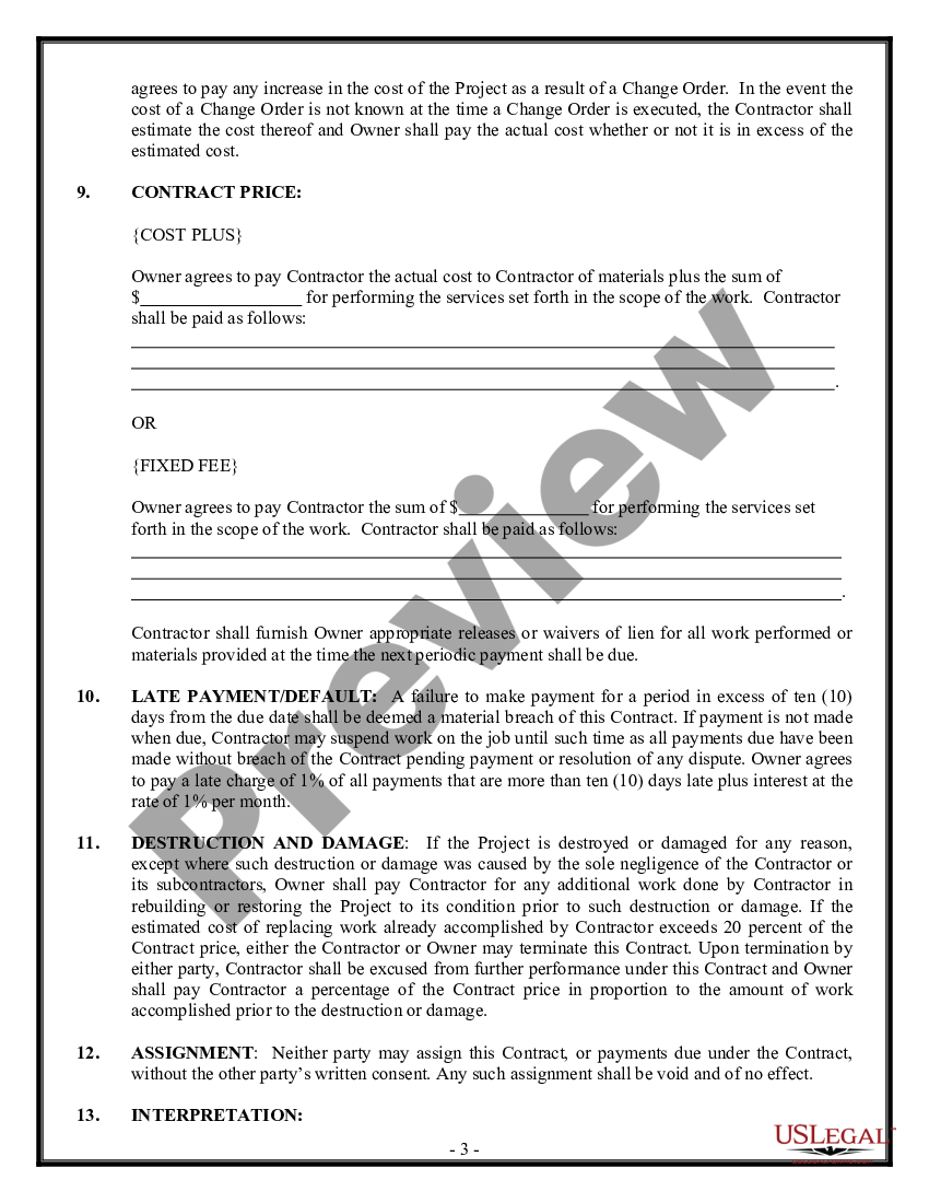 Concrete Contract Form | US Legal Forms