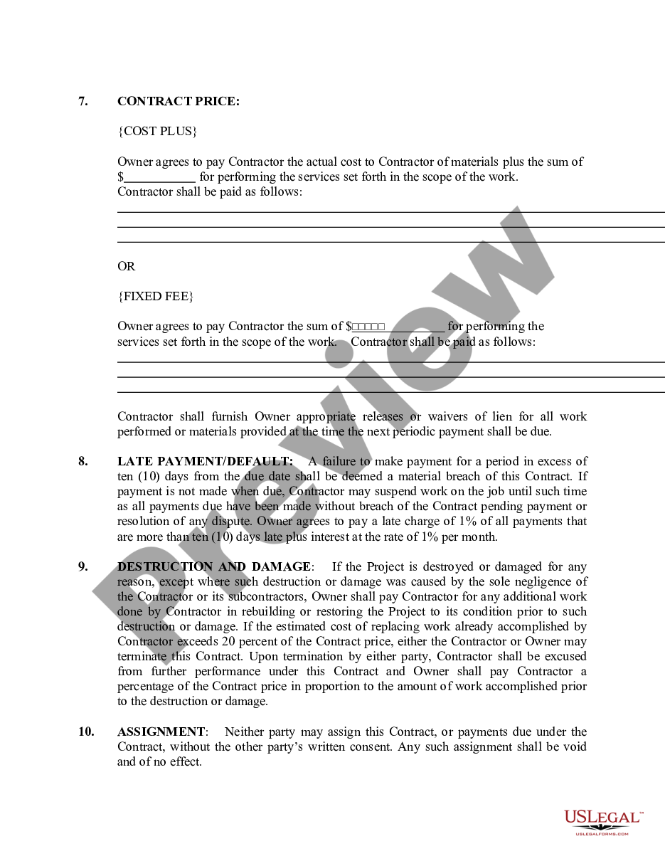 page 1 Refrigeration Contract for Contractor preview