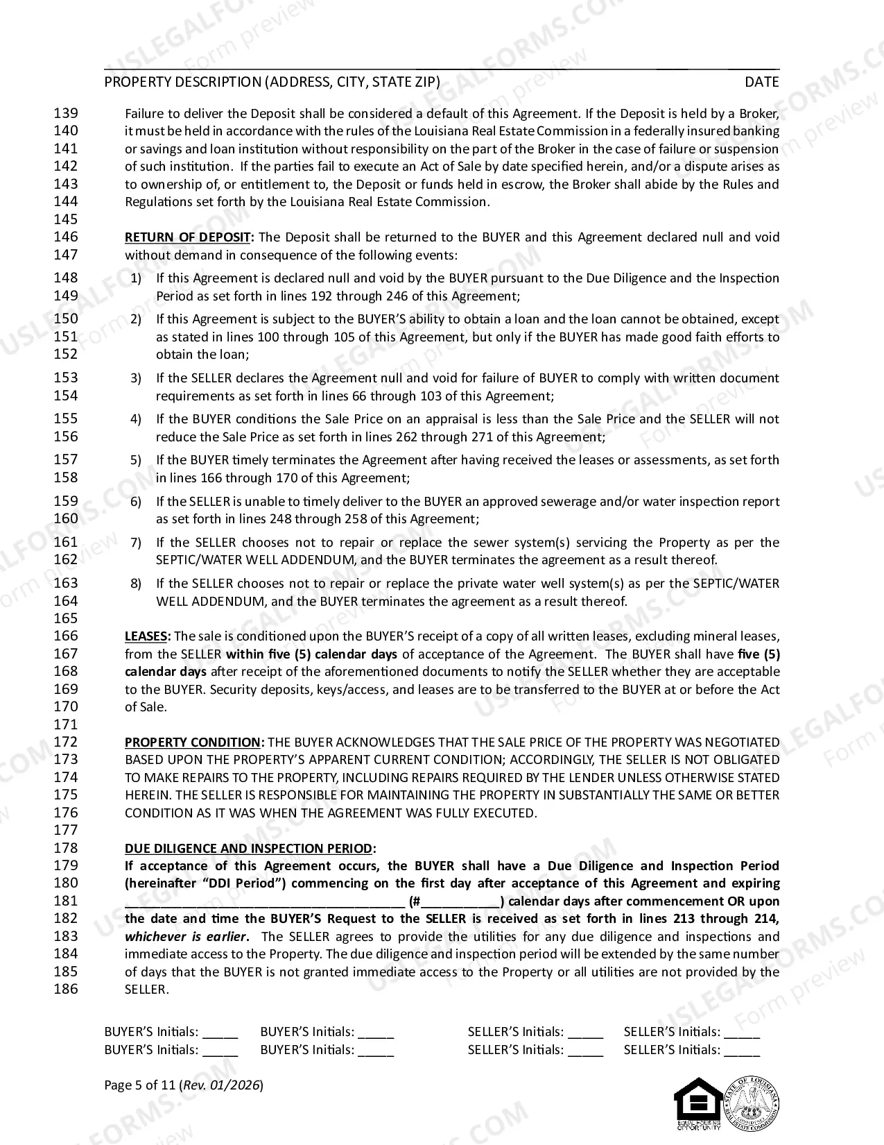 Preview Contract for Sale and Purchase of Real Estate with or without Agent or Broker for Residential Home Sale Agreement