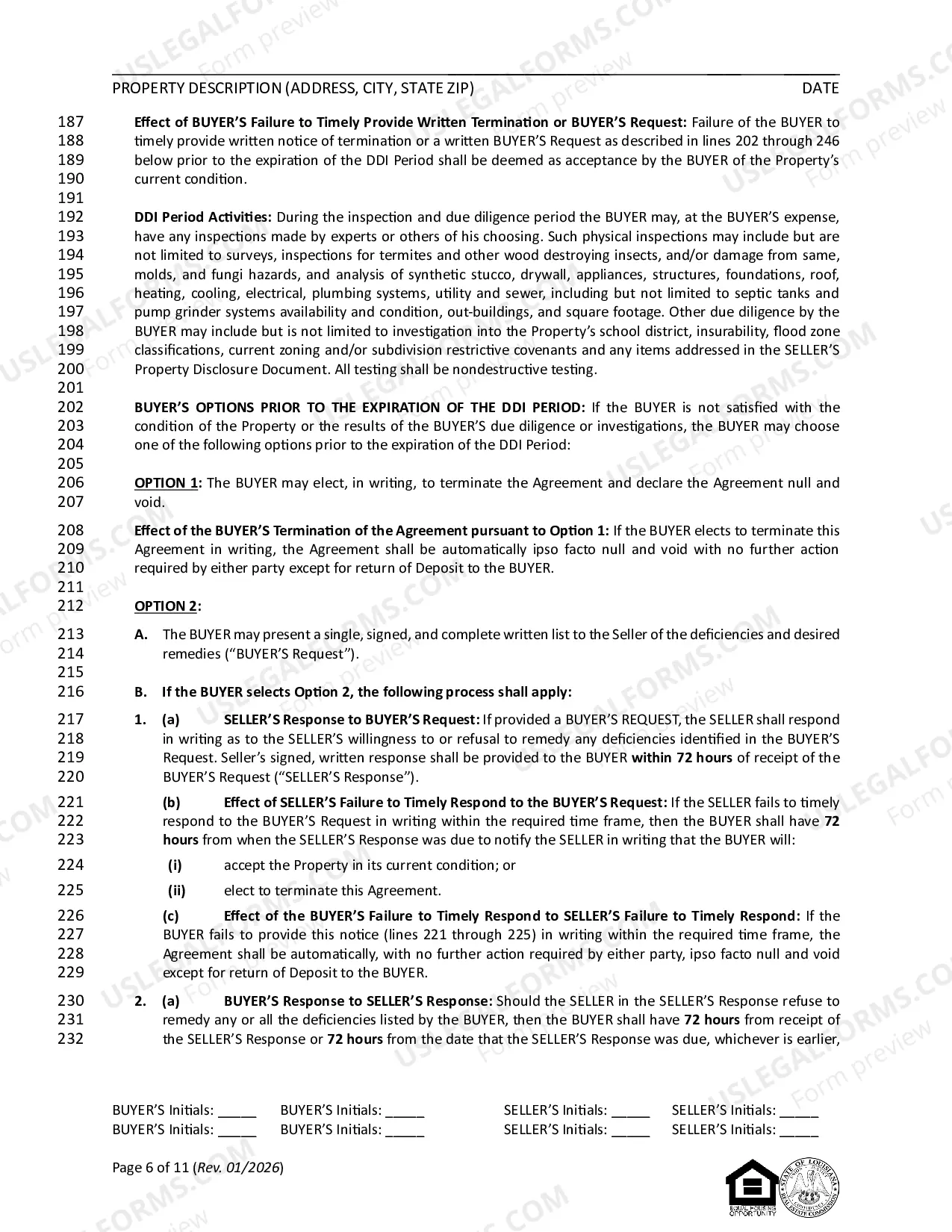 Preview Contract for Sale and Purchase of Real Estate with or without Agent or Broker for Residential Home Sale Agreement