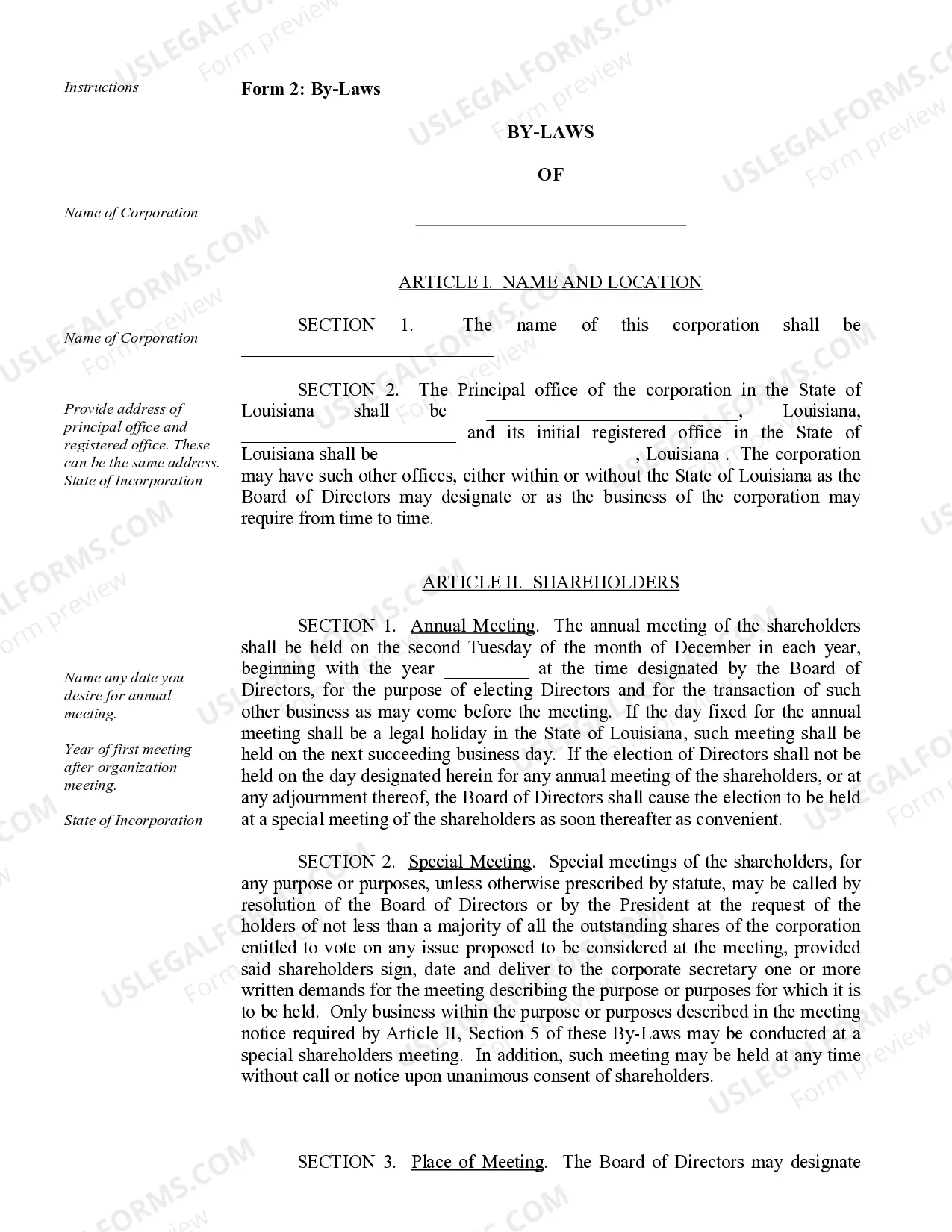 Preview Corporate Records Maintenance Package for Existing Corporations