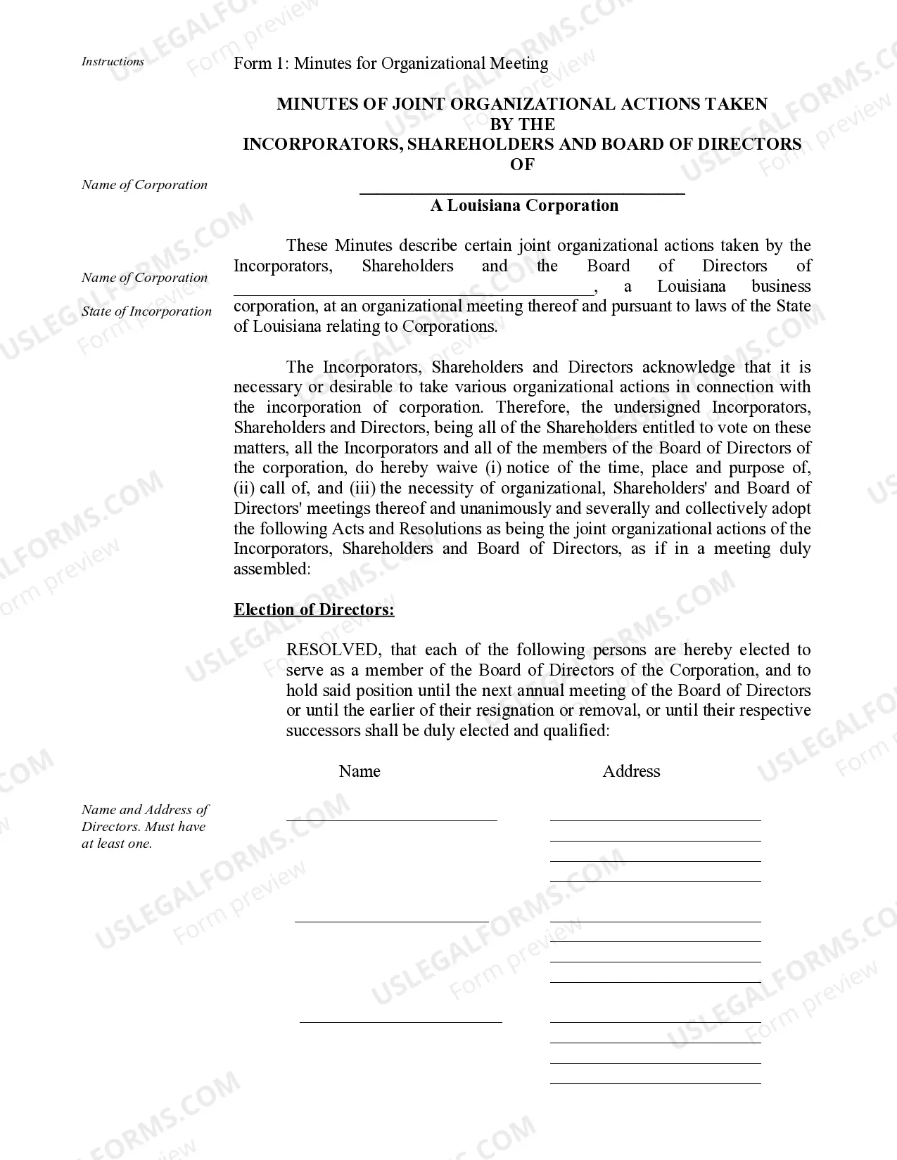 Preview Corporate Records Maintenance Package for Existing Corporations