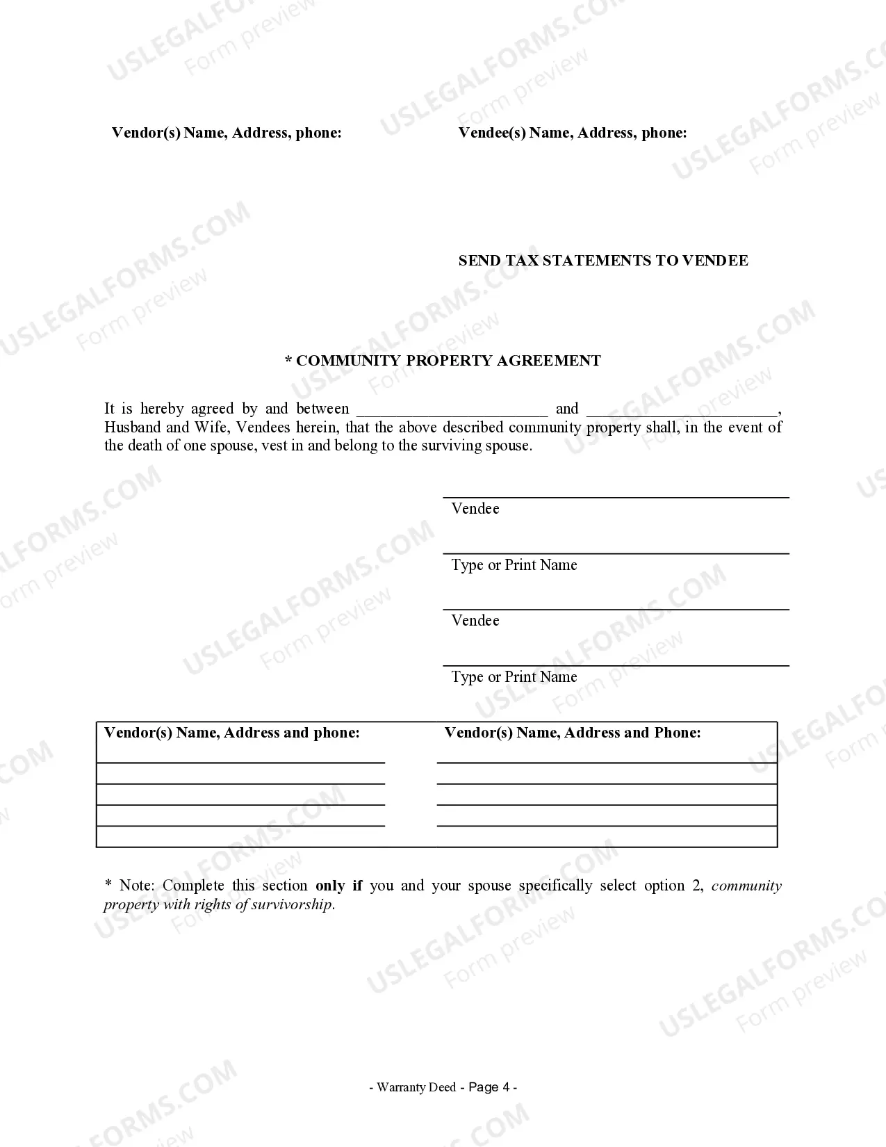 Preview Warranty Deed from Corporation to Husband and Wife