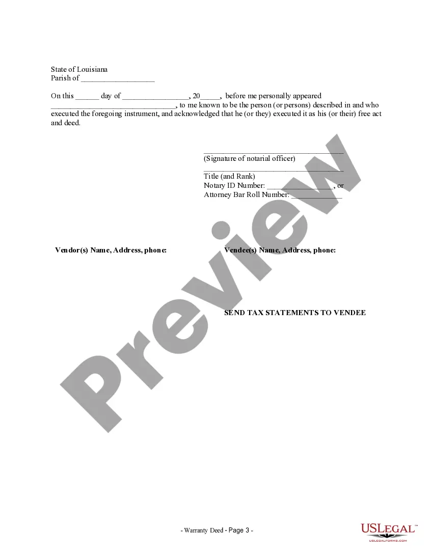 Preview Warranty Deed from Individual to a Trust