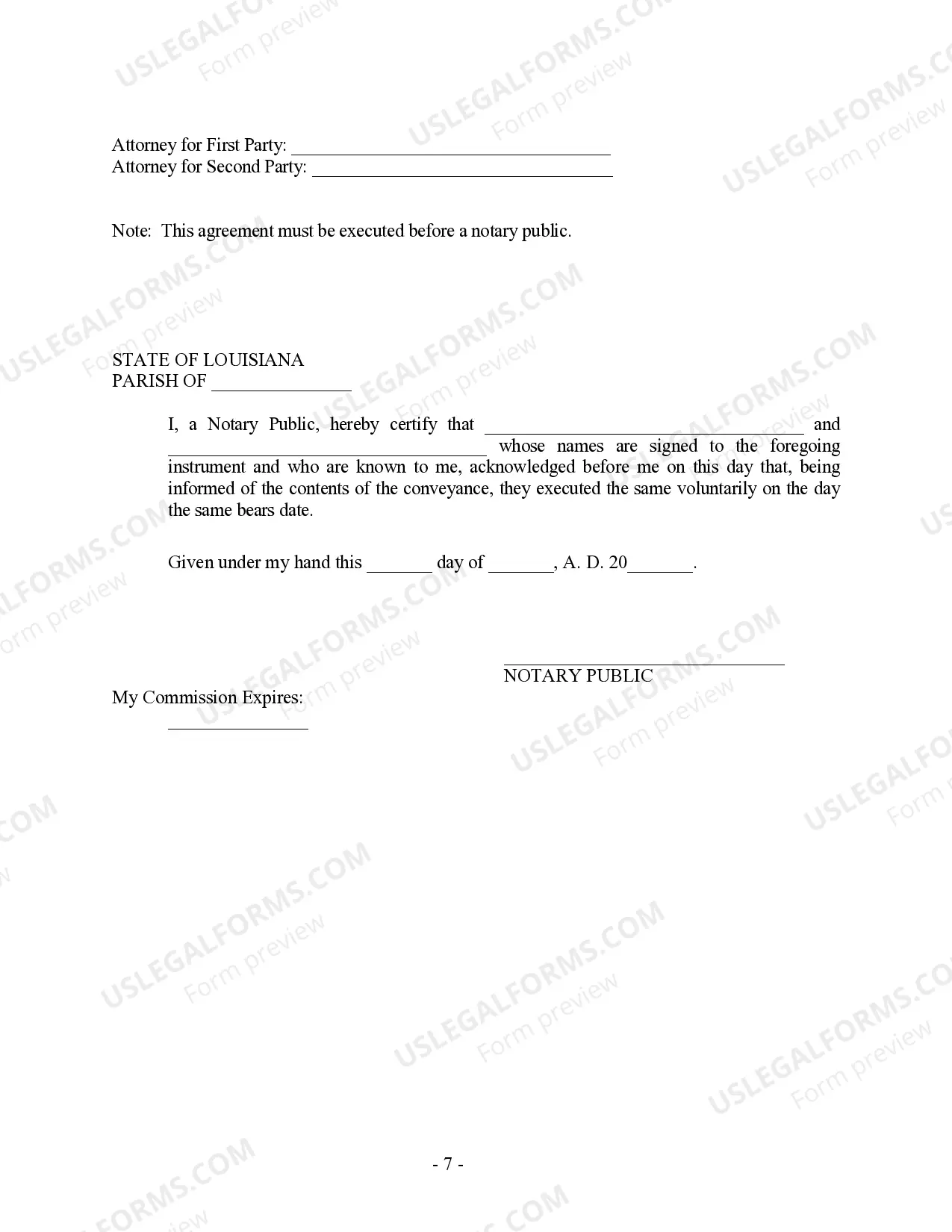 Preview Postnuptial Property Agreement