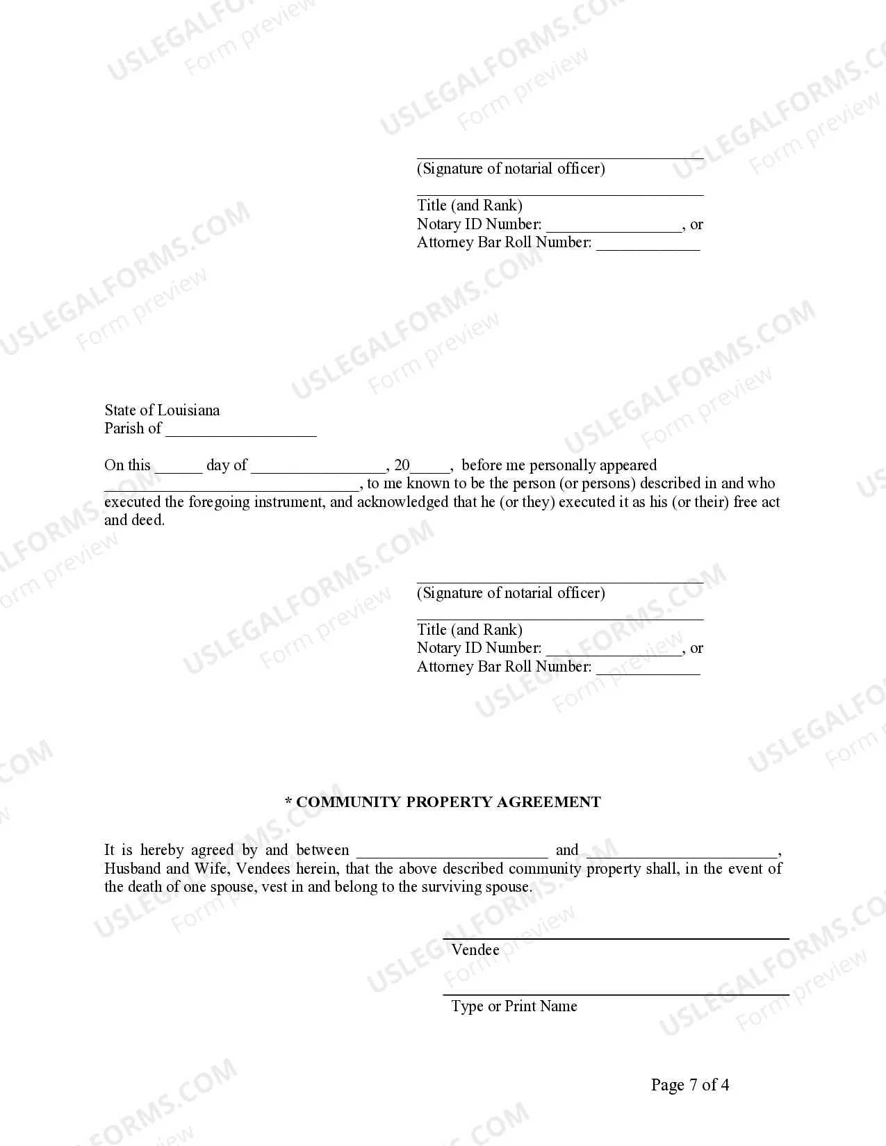 Preview Deed of Conveyance - Warranty - from two Individuals to Husband and Wife