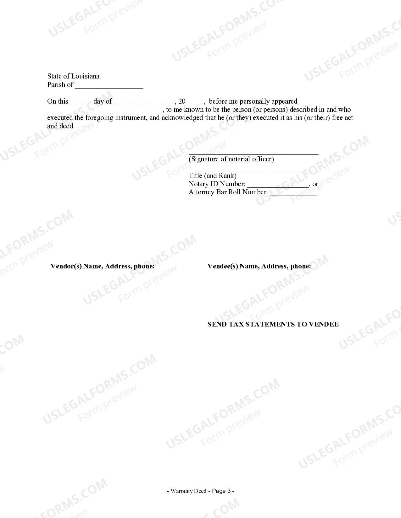 Preview Warranty Deed from Individual to Individual