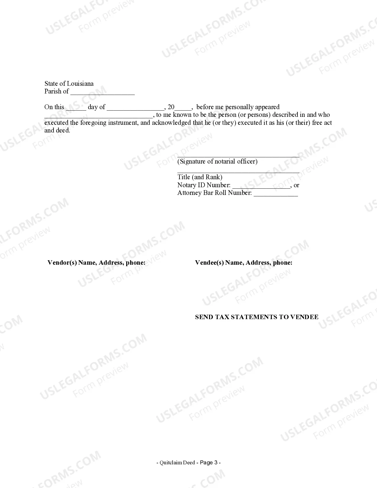 Preview Quitclaim Deed from Individual to Two Individuals in Joint Tenancy