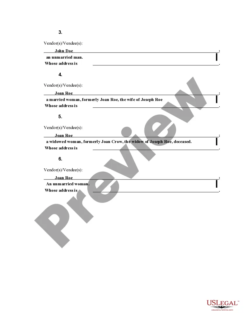 Preview Warranty Deed from two Individuals to Husband and Wife
