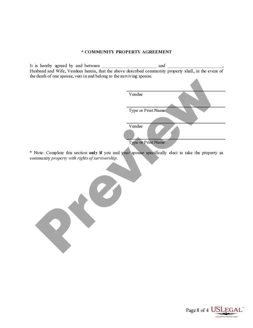 Preview Warranty Deed from two Individuals to Husband and Wife