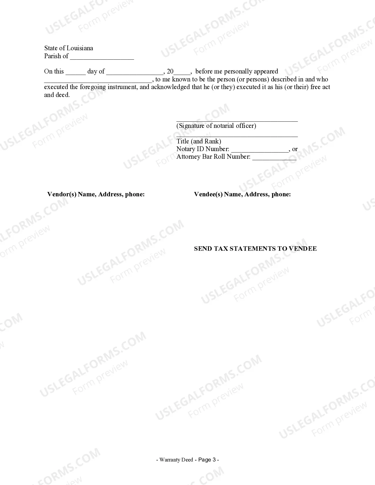 Preview Warranty Deed from two Individuals to Corporation