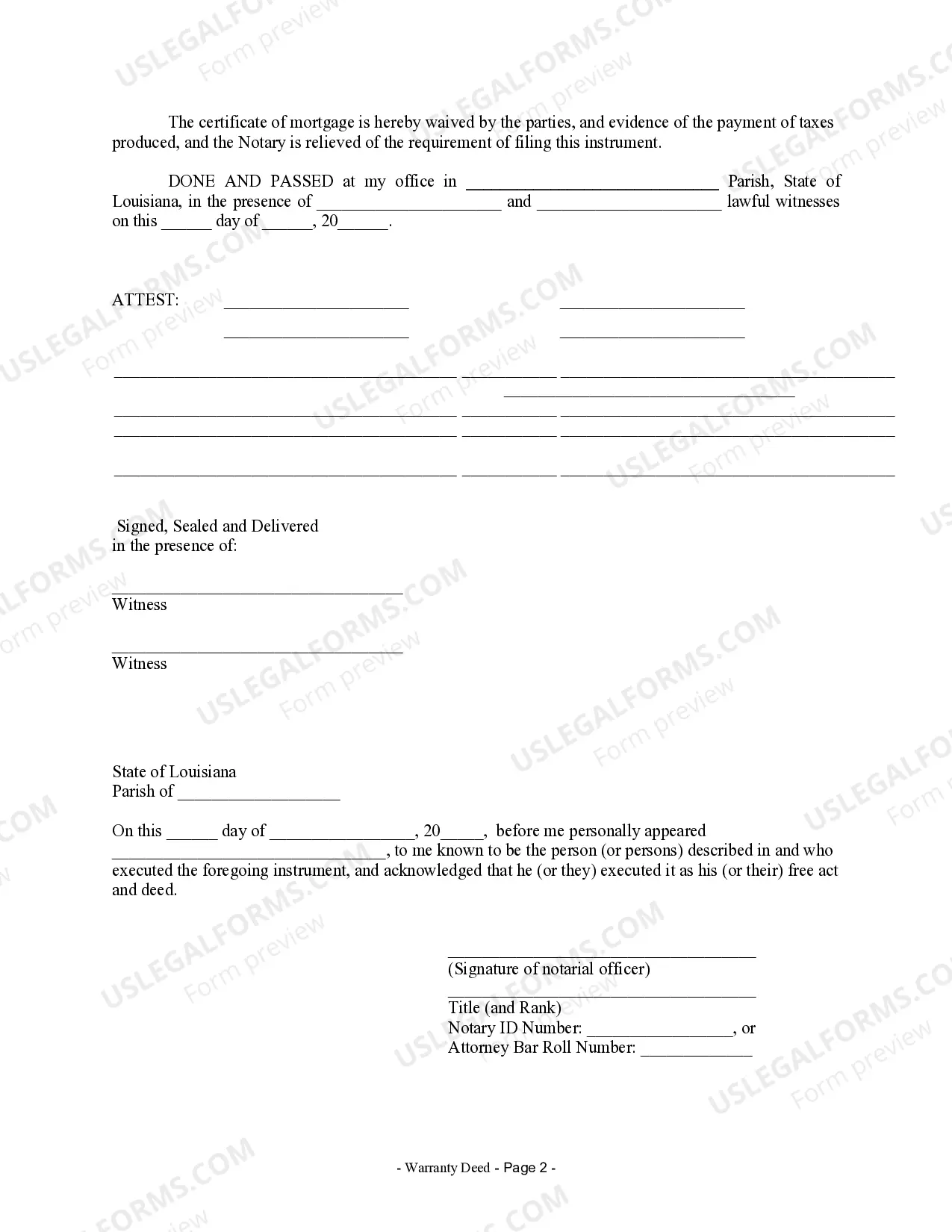 Preview Warranty Deed from Individual to LLC