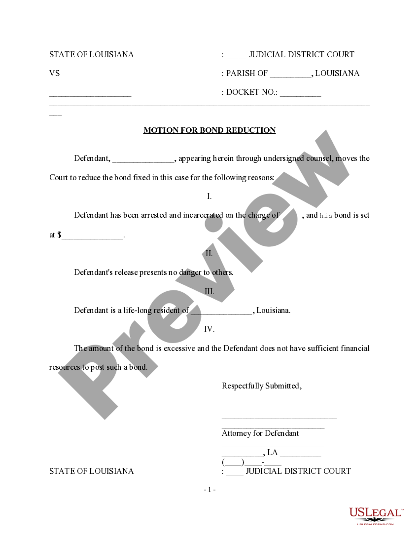 Fillable Bond Reduction Form Florida Printable Forms Free Online