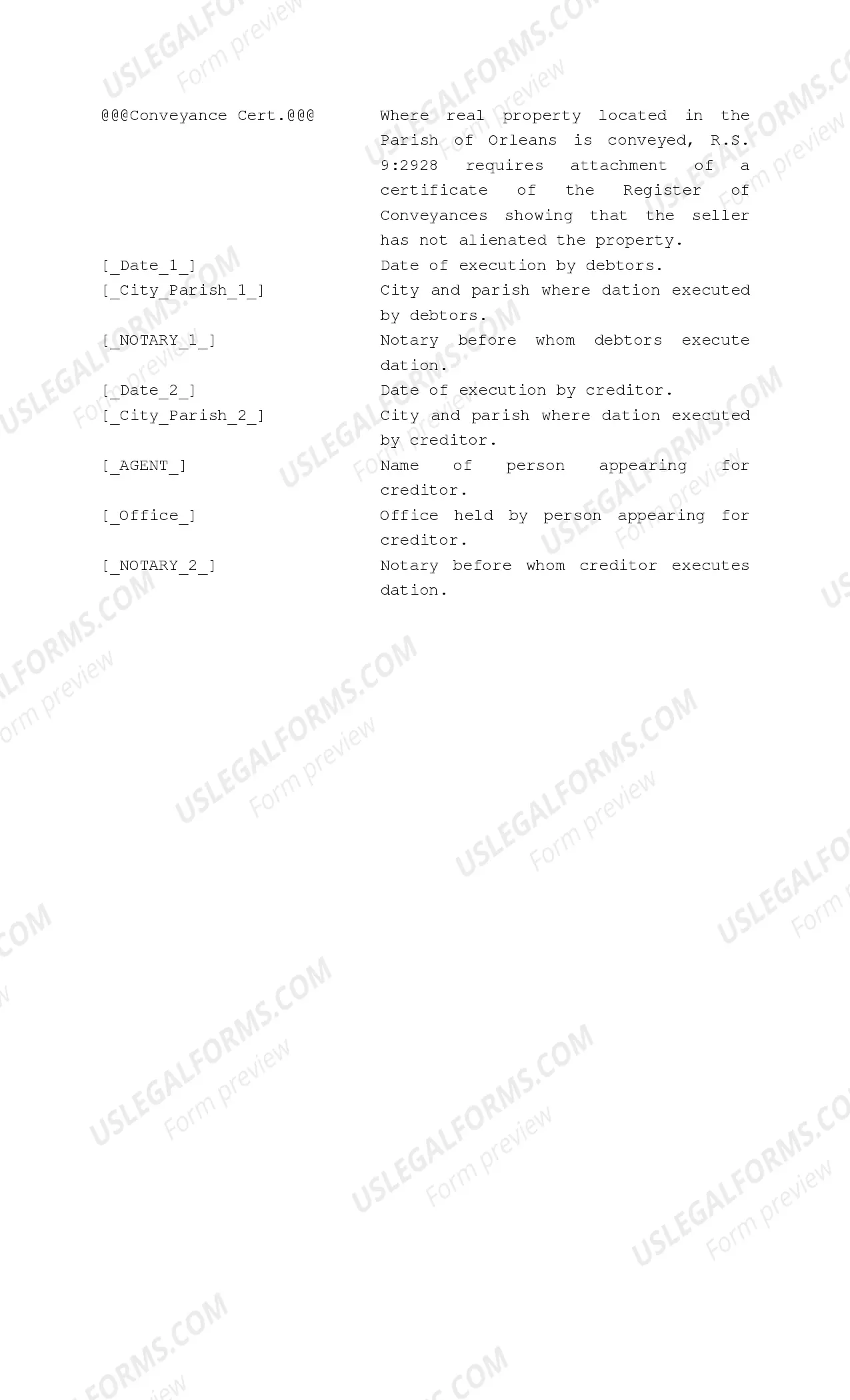 Preview Dation En Paiement on Mortgage Loan Obligation