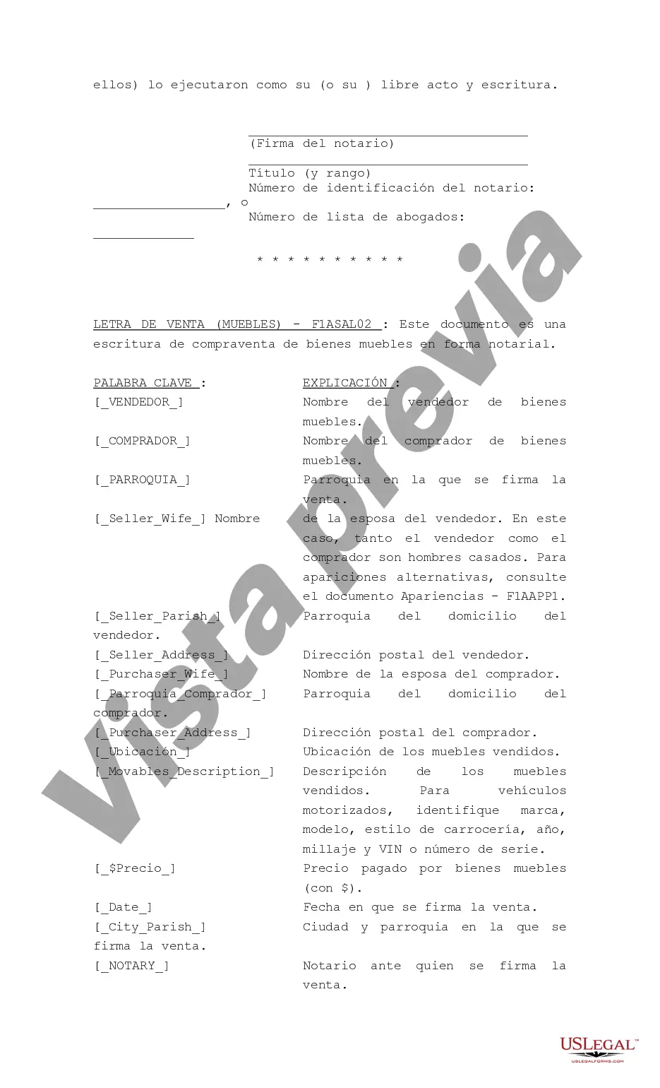 Preview Factura de compraventa de bienes muebles