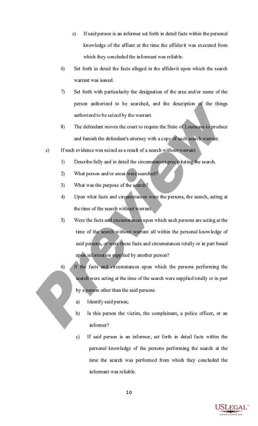 Preview Request and Motion for Discovery, Disclosure, Inspection and for a Bill of Particulars