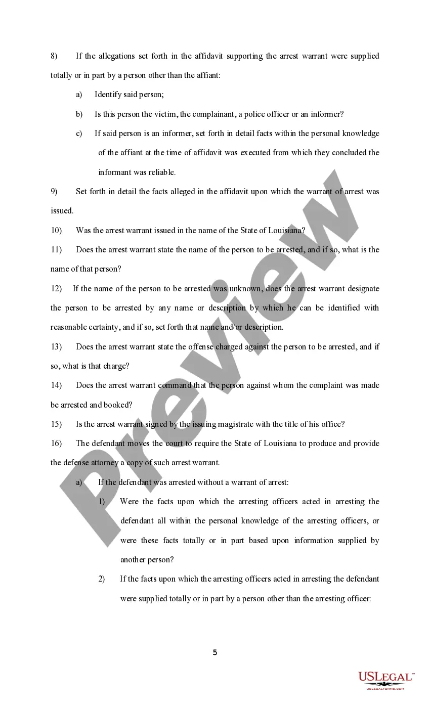 Preview Request and Motion for Discovery, Disclosure, Inspection and for a Bill of Particulars