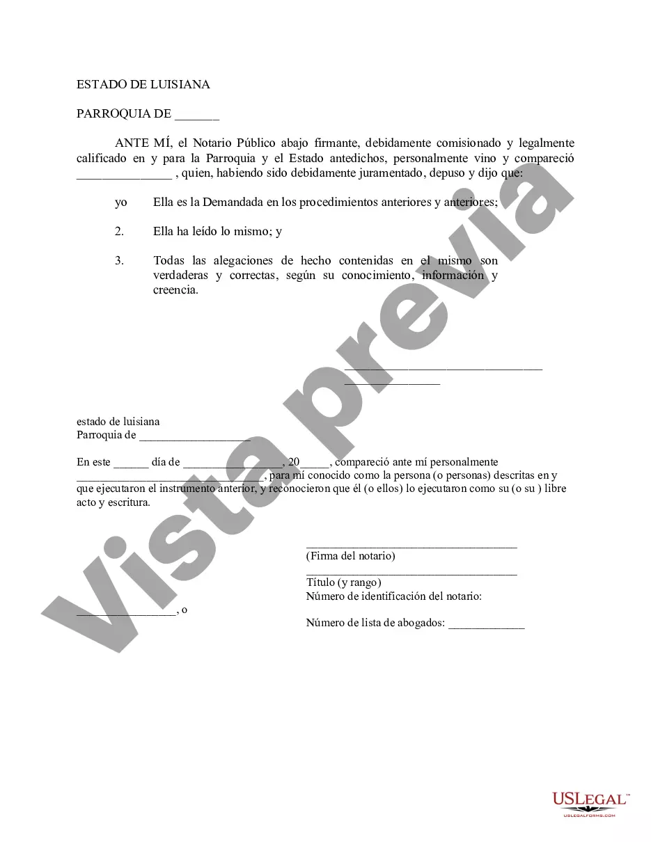Preview Declaración jurada de corrección - Scriveners