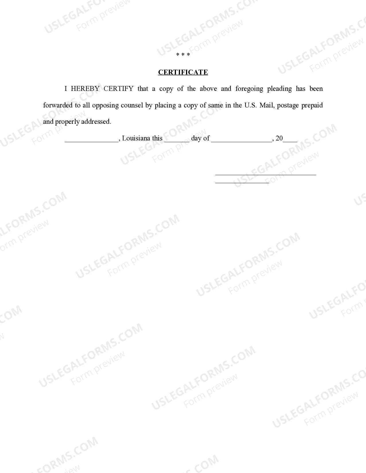 Preview Answer to Plaintiff's Petition