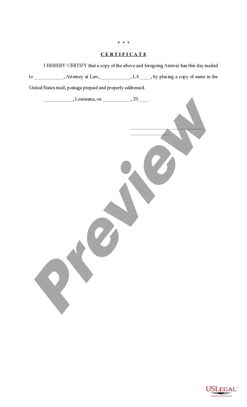 Preview Answer to Petition for Conversion of Funds, and Supplement