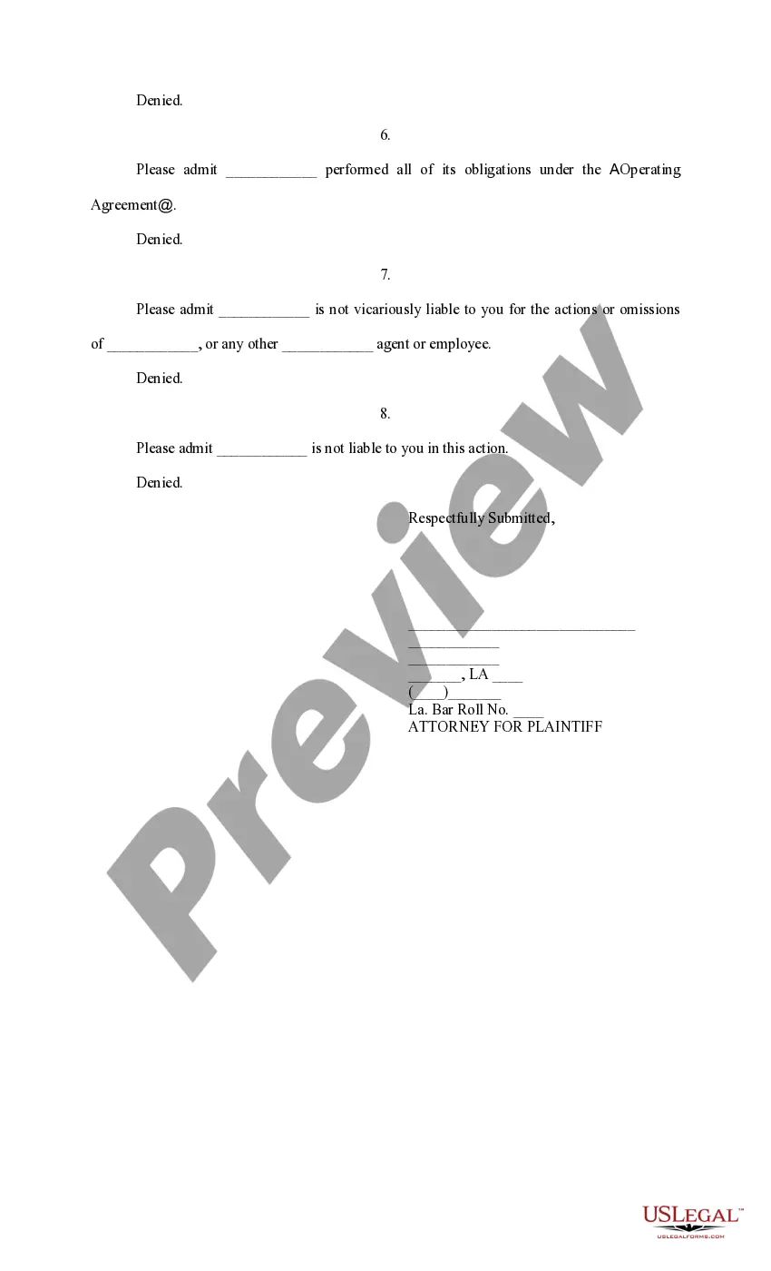 Preview Amended Answer to First Request for Admissions