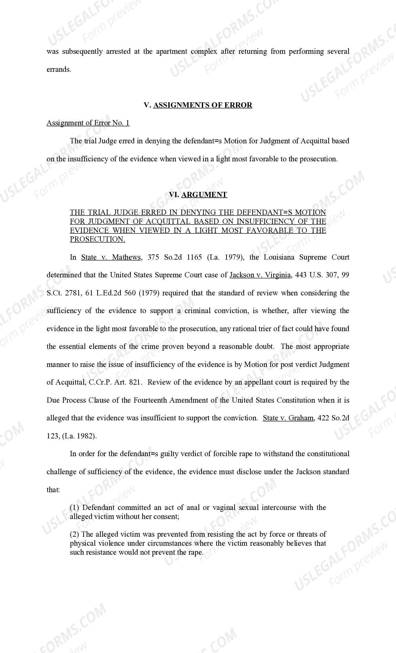 Preview Original Brief on Behalf of Appellant