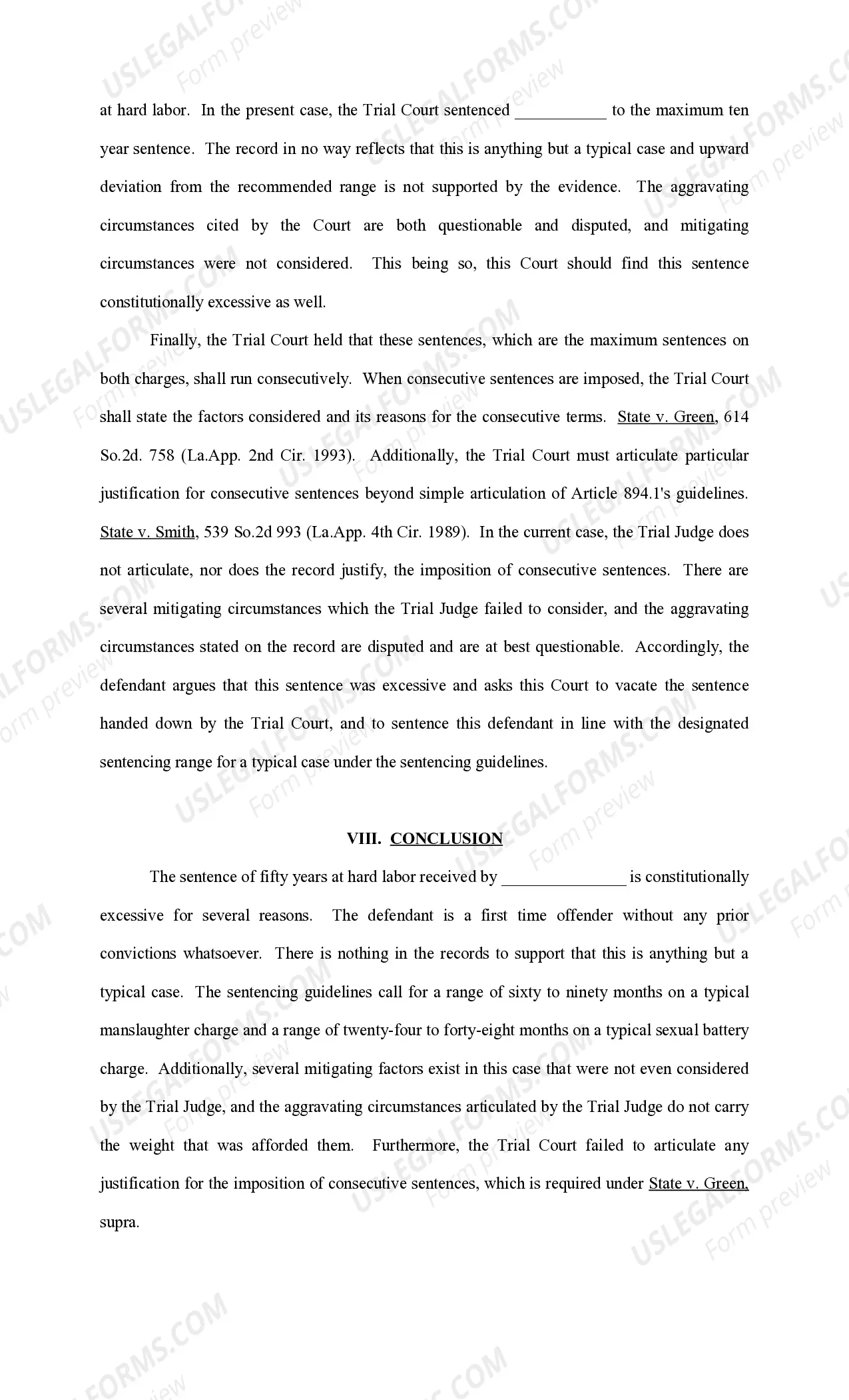 Preview Brief in Support of Motion for Rehearing on Behalf of Defendant Appellant