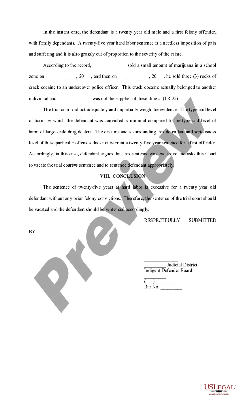 Preview Original Brief on Behalf of Defendant Appellant