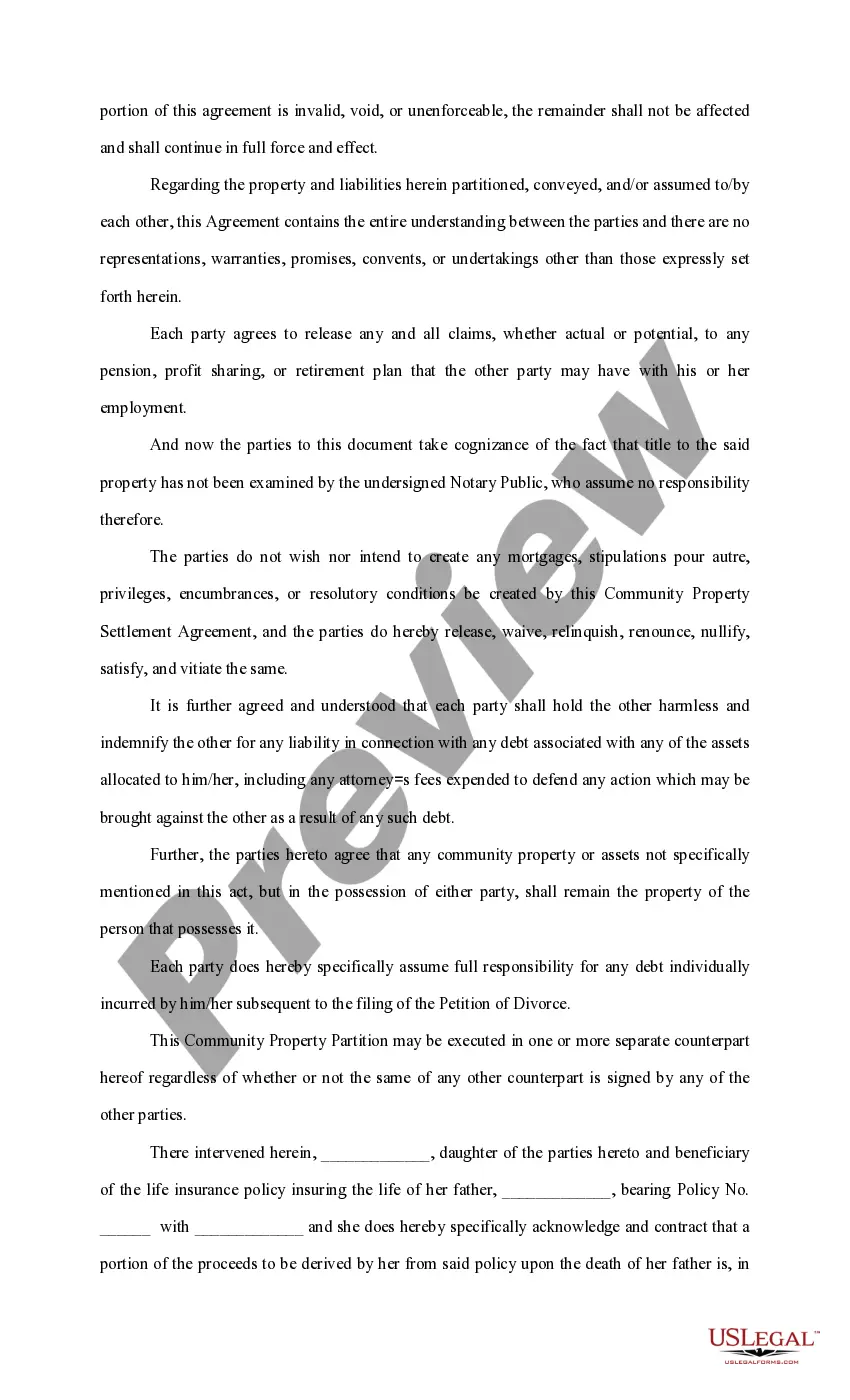 Get Community Property Partition Preview Community Property Partition