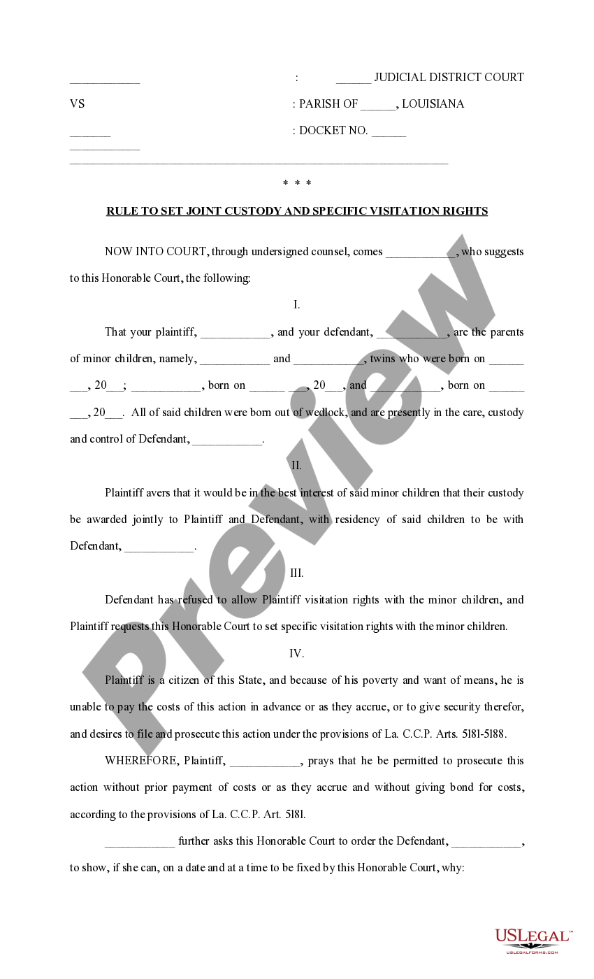 Joint Custody Without Child Support US Legal Forms