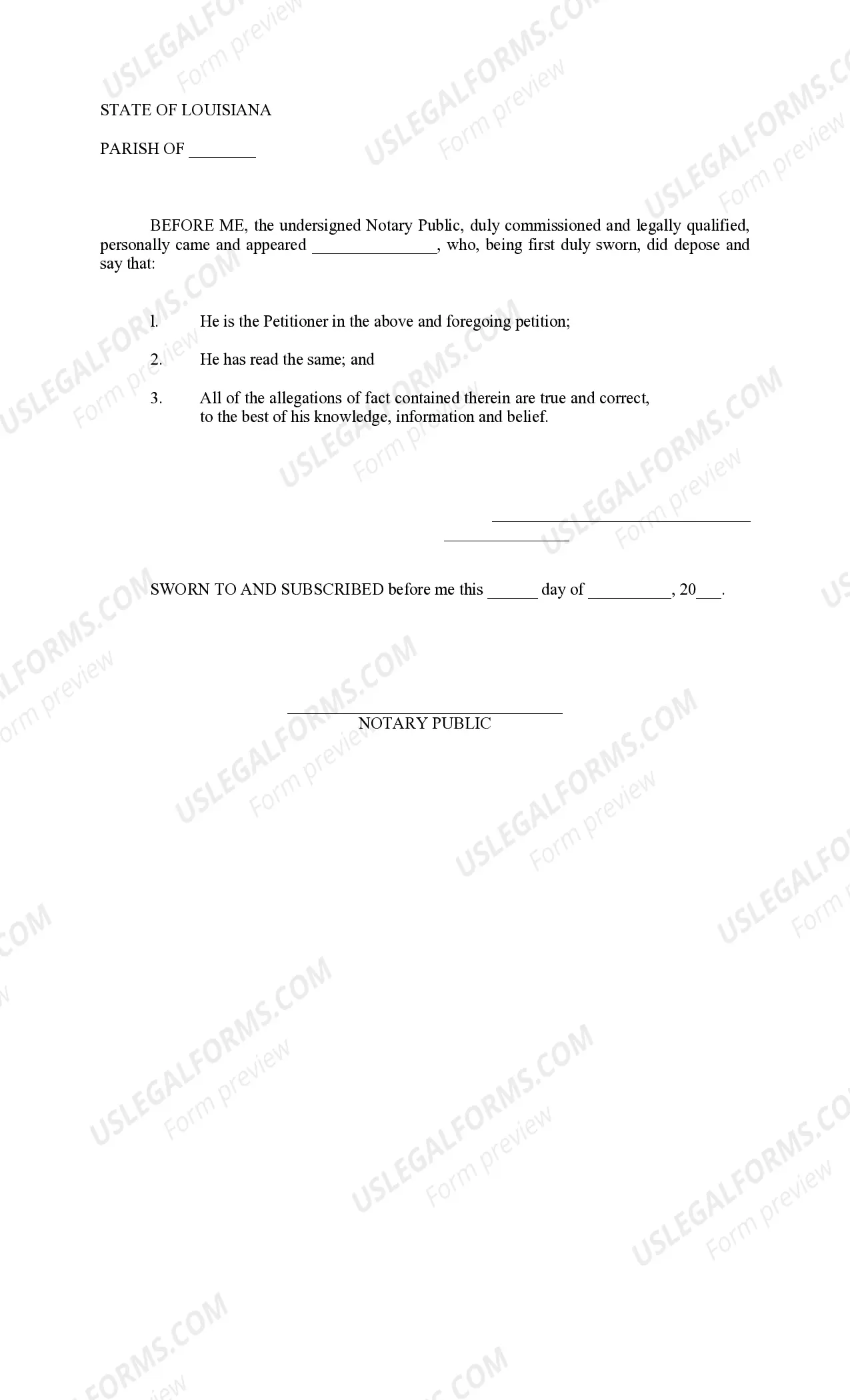 Preview Petition to Disavow Paternity