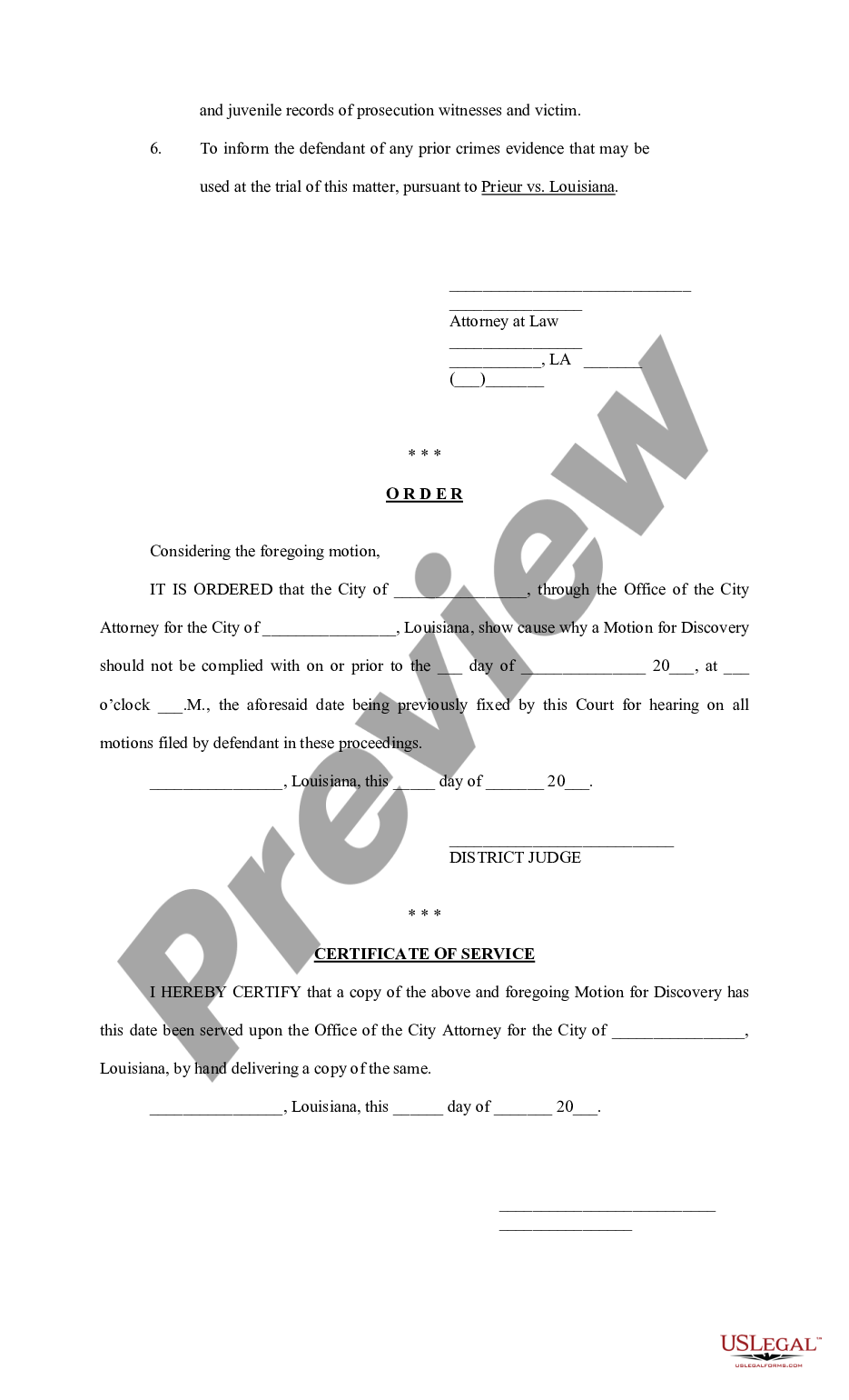 Motion For Discovery Federal Court US Legal Forms