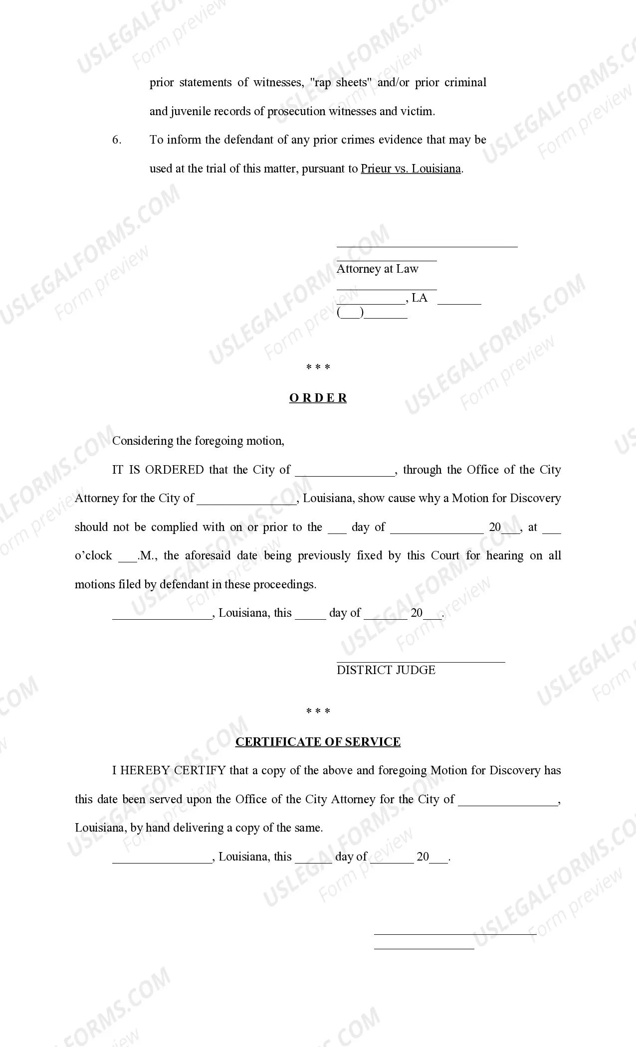 Preview Motion for Discovery City Court
