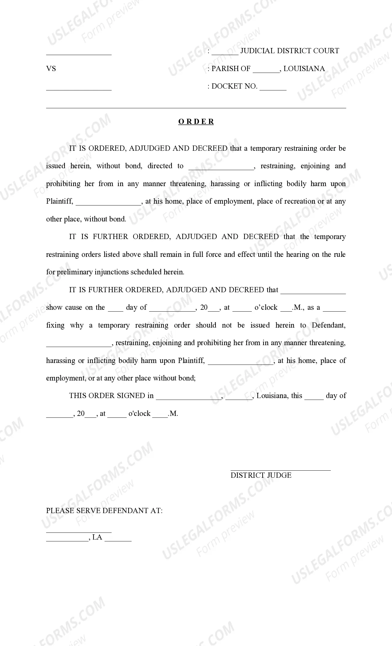 Preview Petition for Divorce with no children