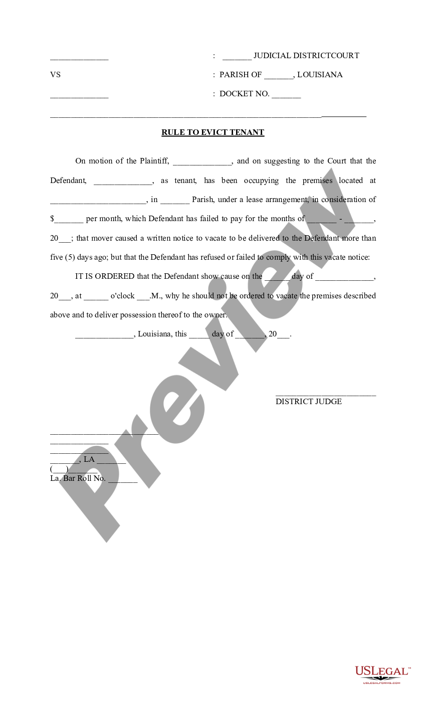 Evict Tenant For Late Rent US Legal Forms