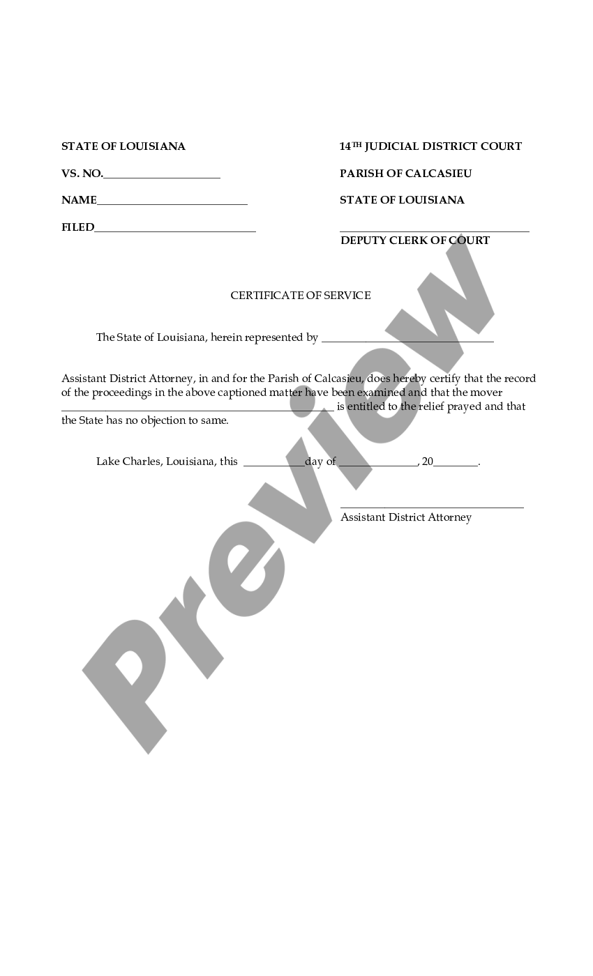 Louisiana Motion and Order for Expungement - Expungement Letter Example ...