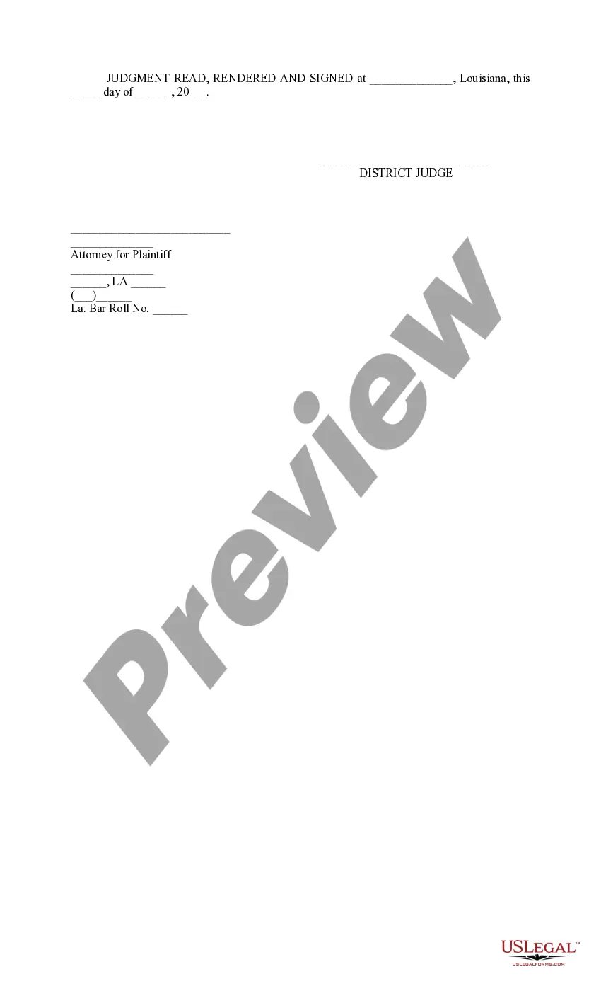 Preview Judgment on Rule for Contempt for Nonpayment of Child Support and Alimony