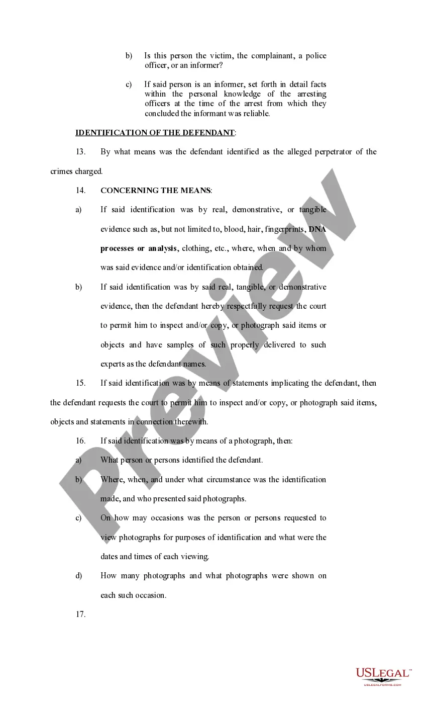 Get Request and Motion for Discovery, Disclosure and Inspection for a Bill of Particulars Preview Request and Motion for Discovery, Disclosure and Inspection for a Bill of Particulars